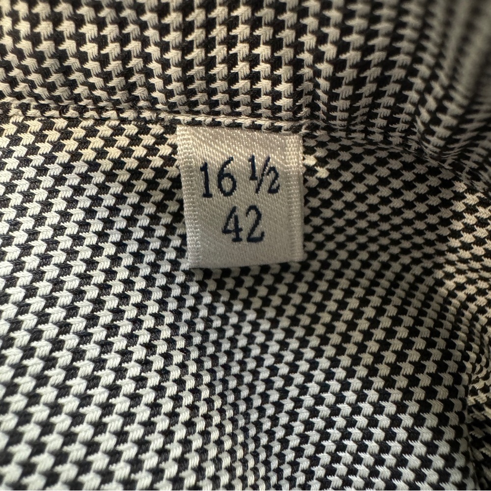 Stenströms Fitted Body Gray Twill Shirt Men’s 16.5 42 - Picture 8 of 8